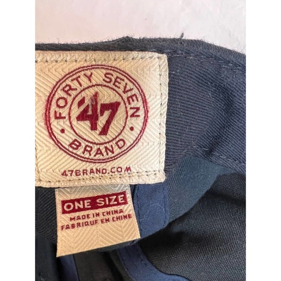 Atlanta Braves Mens 47 Forty Seven Baseball Cap Hat Blue Embroidered One Size - Picture 4 of 8